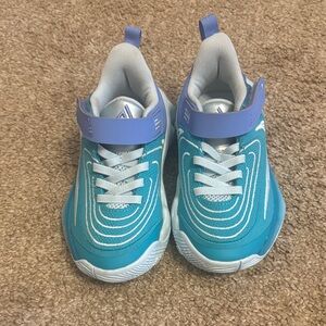 Nike Kids Teal & Lavender Hook-and-Loop Athletic Sneakers